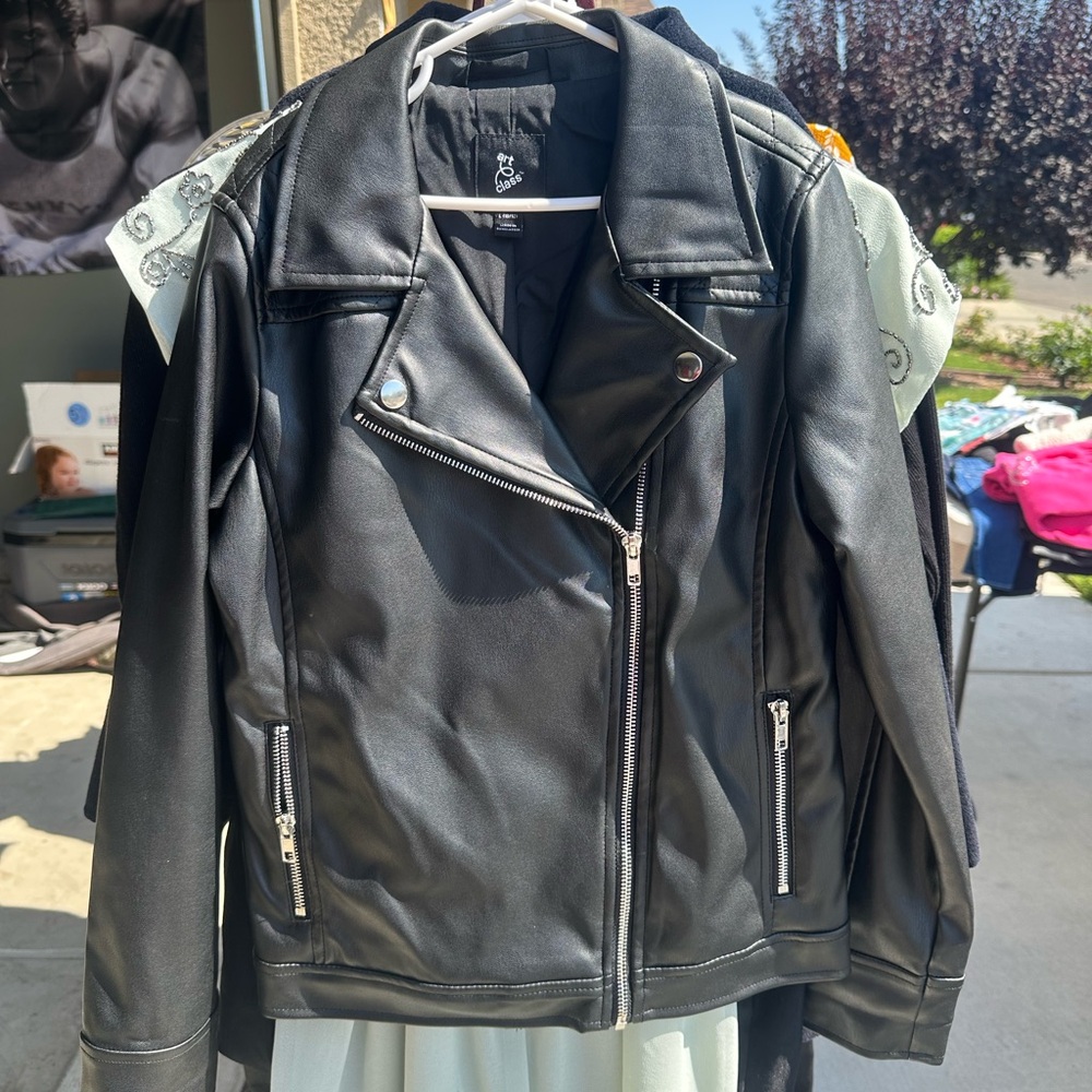 Black Faux Leather Jacket